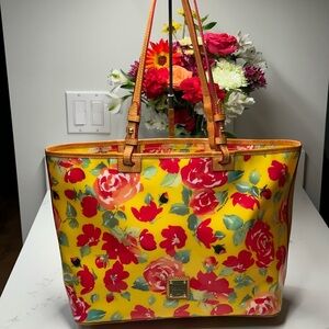 Dooney & Bourke Ivy Satchel with Orange Interior